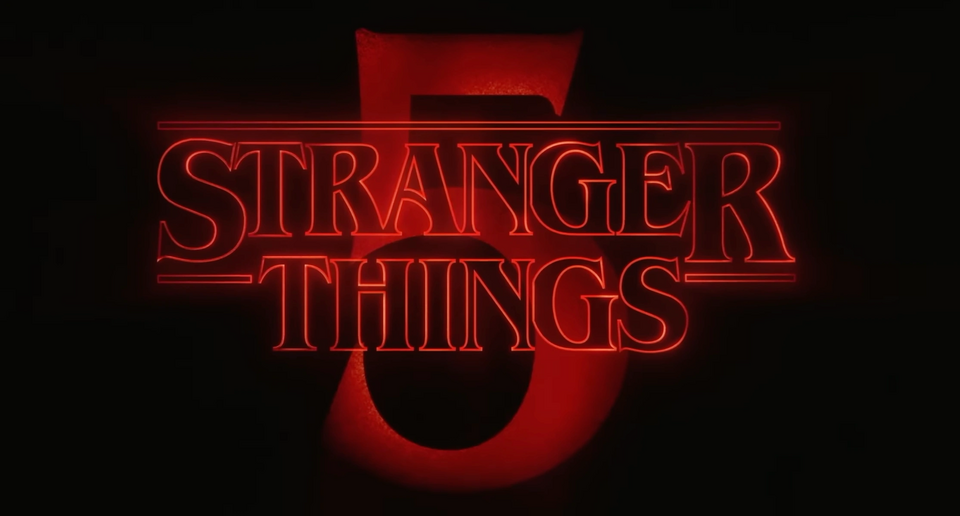 Logo oficial da quinta temporada de Stranger Things 5ª temporada.