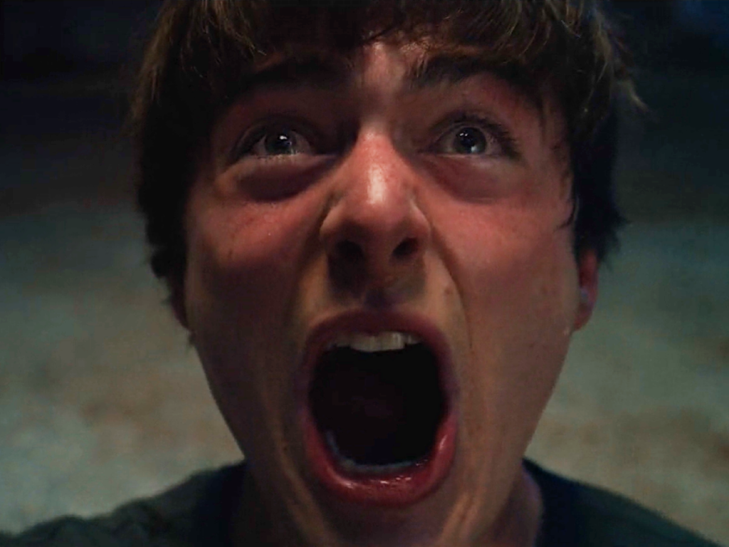 Will Byers em cena intensa da quinta temporada de Stranger Things, demonstrando desespero e ligação com o Mundo Invertido.